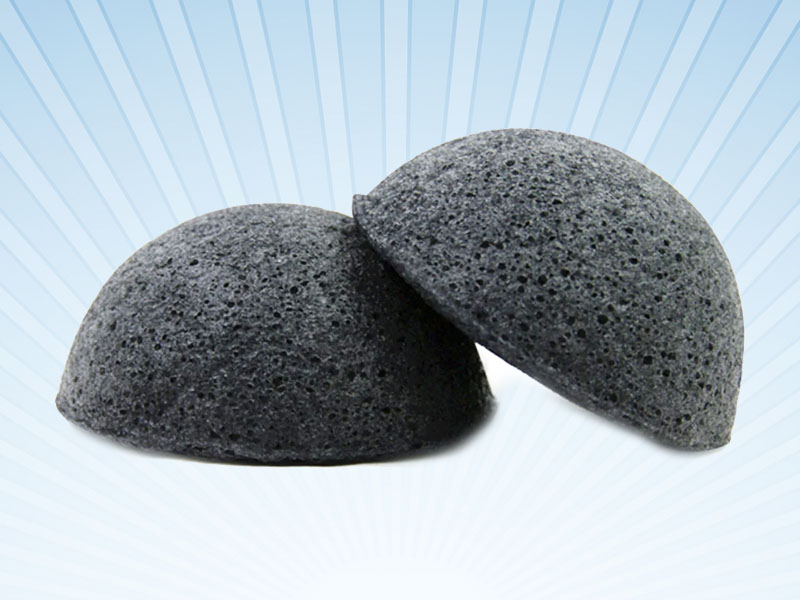 Bamboo Charcoal Konjac Cleansing Sponge 