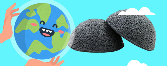 Bamboo Charcoal Konjac Cleansing Sponge